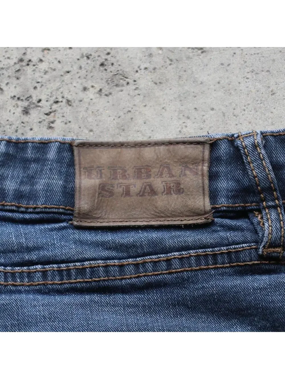 Urban Star Jeans Mens 42x30 Blue Relaxed Straight Stretch Denim Pants